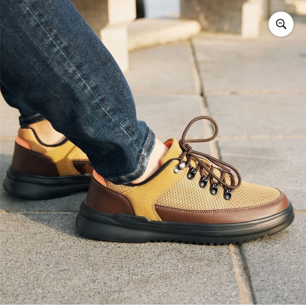 OrthoComfoot Men's Sneakers w/Arch Support, Orthopedic Walking Shoes Size‎ 10